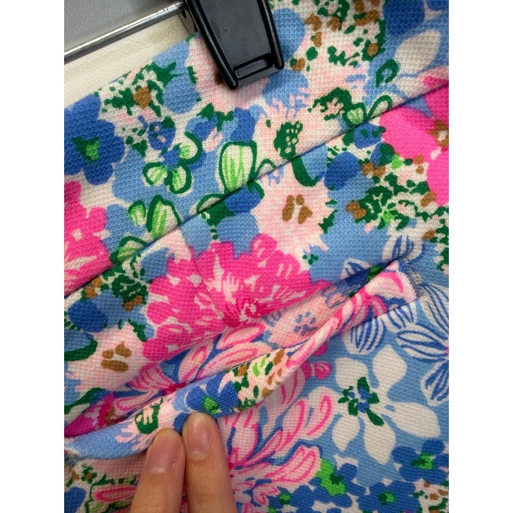Lilly Pulitzer Buttercup Knit Short Women 6 Multi Lil Soiree All Day Scallop Hem - Picture 8 of 13
